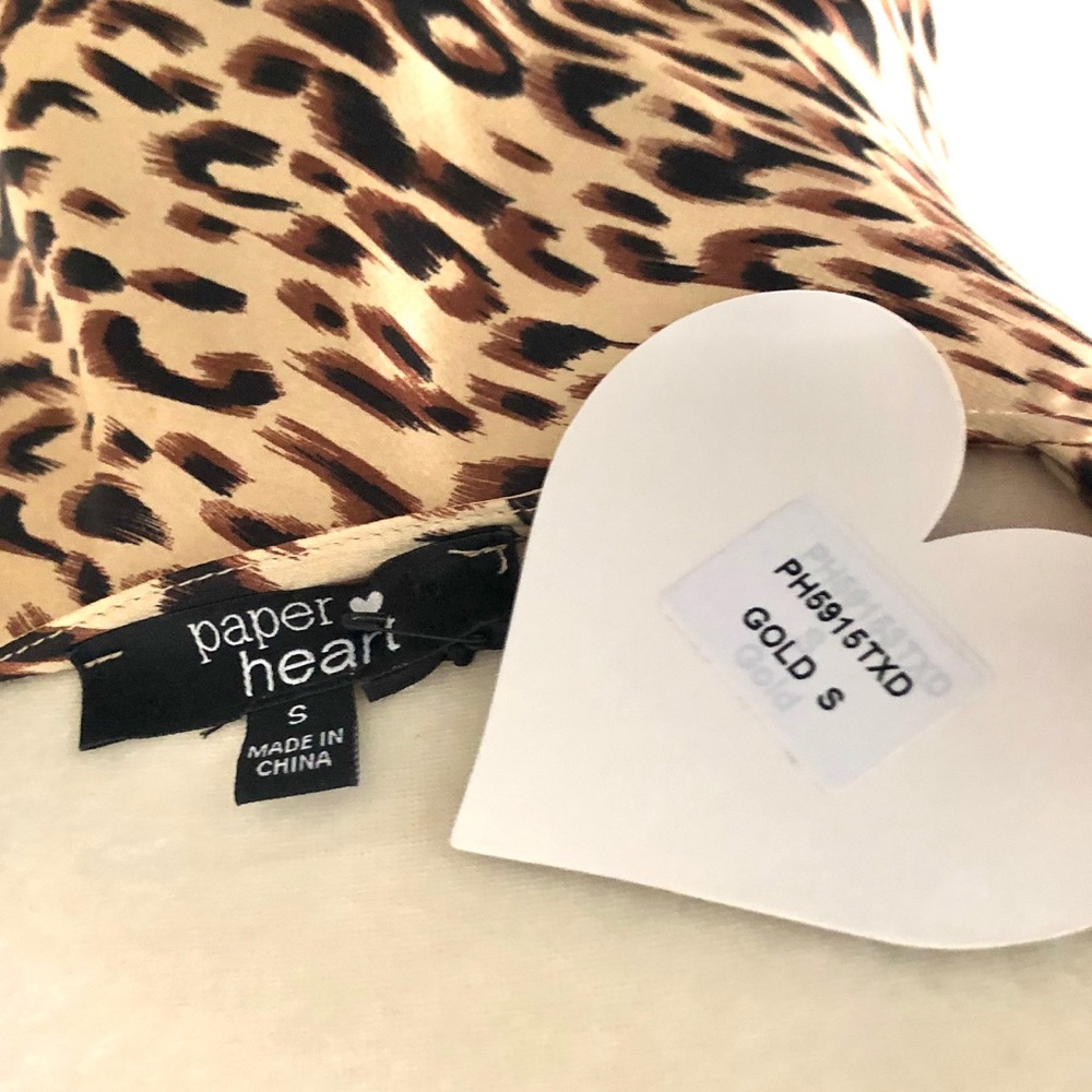 ❌SOLD ❌ Paper Heart Leopard Print Slip Dreas - Picture 5 of 8